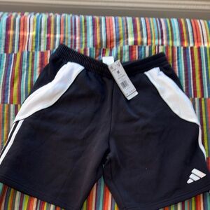 Adidas black and White Athletic Shorts size medium TIRO 24 new with tags